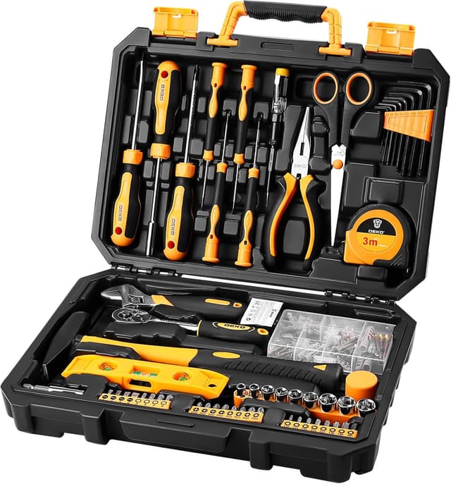 Imagen de DEKO 138-Piece Home Tool Kit — DIY Toolbox en OfertitasTOP