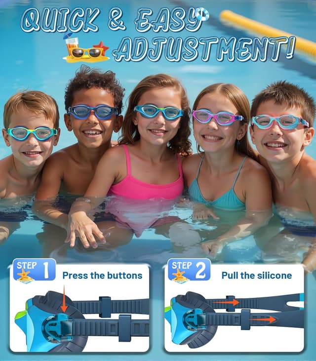 Thumbnail 4 de HIGAHY Kids Swimming Goggles 6-14 years