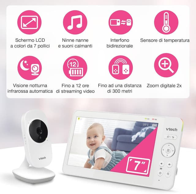 Thumbnail 1 de VTech 819 Max baby monitor 7"