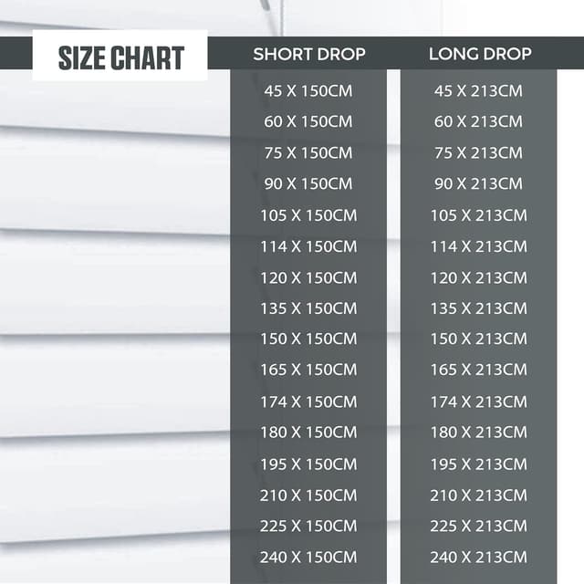 Thumbnail 5 de APEX Faux Wood Venetian Blinds 50mm Slats 120x150 cm