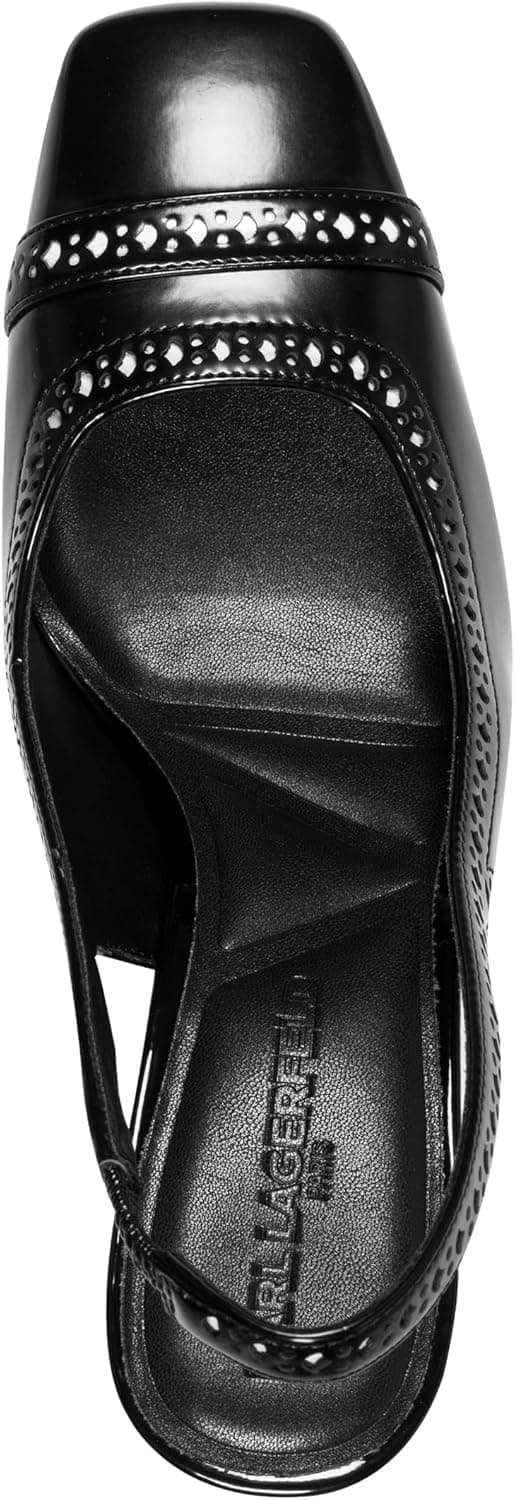 Detalle 2 de Karl Lagerfeld Siofra Closed-Toe Slingback Pump 👠
