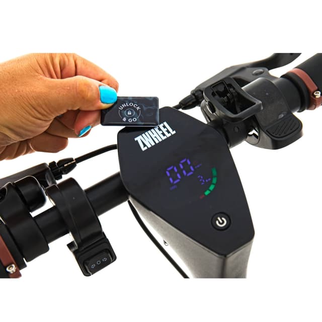 Detalle 2 de Zwheel ZFox Max Roasted Coffee patinete eléctrico plegable 350 W