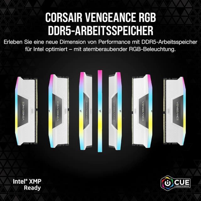 Detalle 2 de Corsair Vengeance RGB DDR5 32 GB 6000 MHz