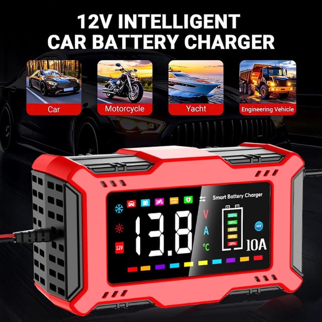 Detalle de AILRINNI 10-Amp 12V smart charger