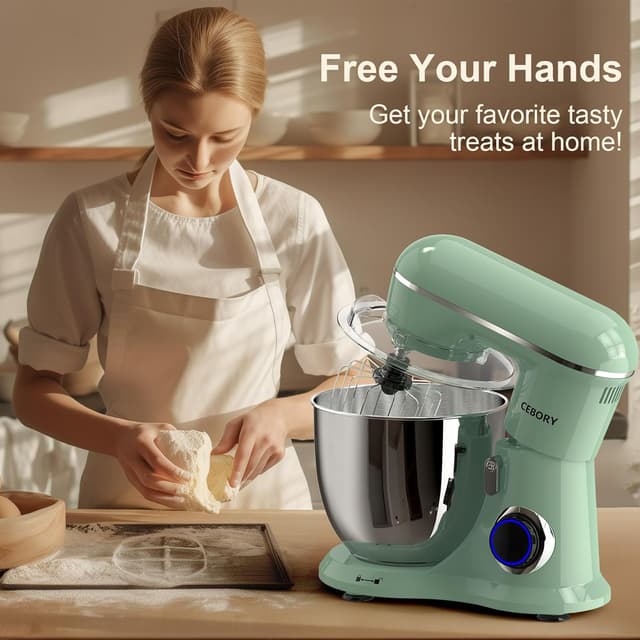 Thumbnail 5 de CEBORY 3-IN-1 Stand Mixer 6.5QT, 660W Kitchen Mixer 🍰