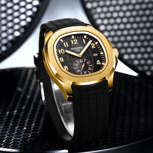 Detalle 1 de NIBOSI Orologi da uomo analogici al quarzo impermeabili con data