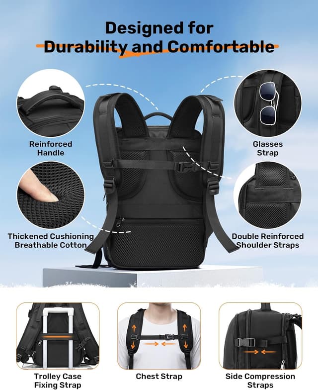 Detalle 2 de Underseat cabin bag 40x20x25 20L