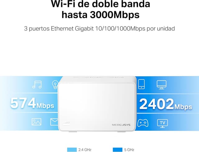 Thumbnail 4 de Mercusys Halo H3000X - Router Mesh WiFi 6 AX3000 🌐