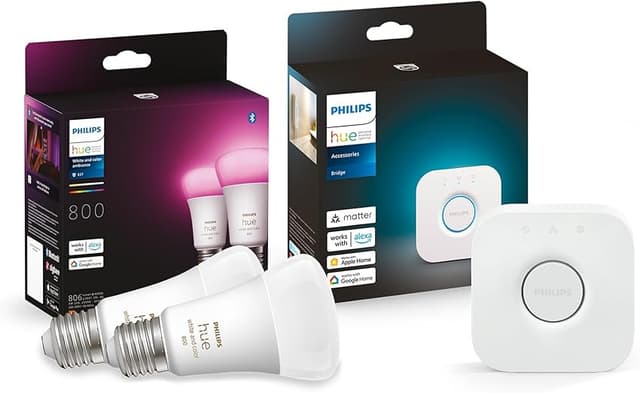 Imagen de Philips Hue Bombillas LED White y Color E27 2 Pack🌈 en OfertitasTOP
