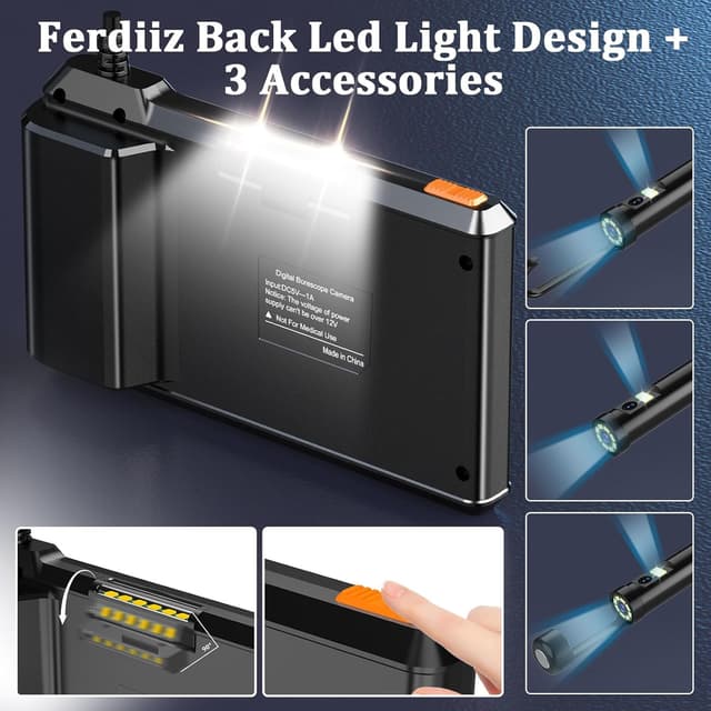 Thumbnail 5 de Ferdiiz 1080P Endoscope with 4.3" screen