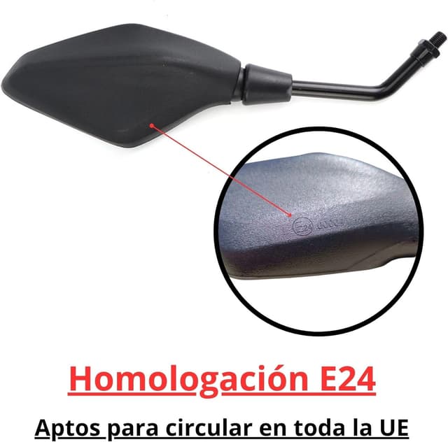 Thumbnail 1 de Espejos retrovisores moto homologados E24 360° 22mm