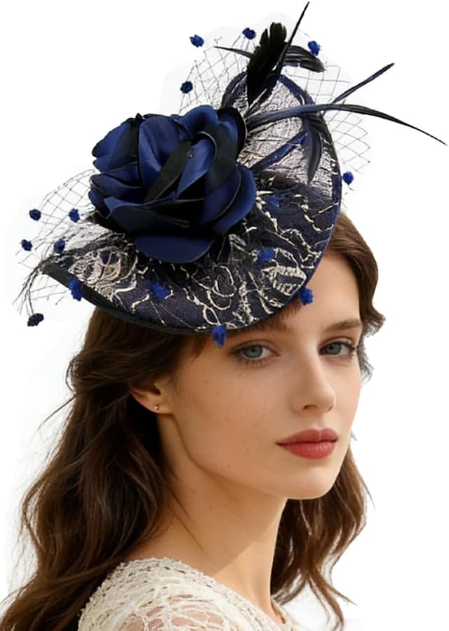 Detalle de Tinayaue Chapeau Bibi Mariage Voile Élégant