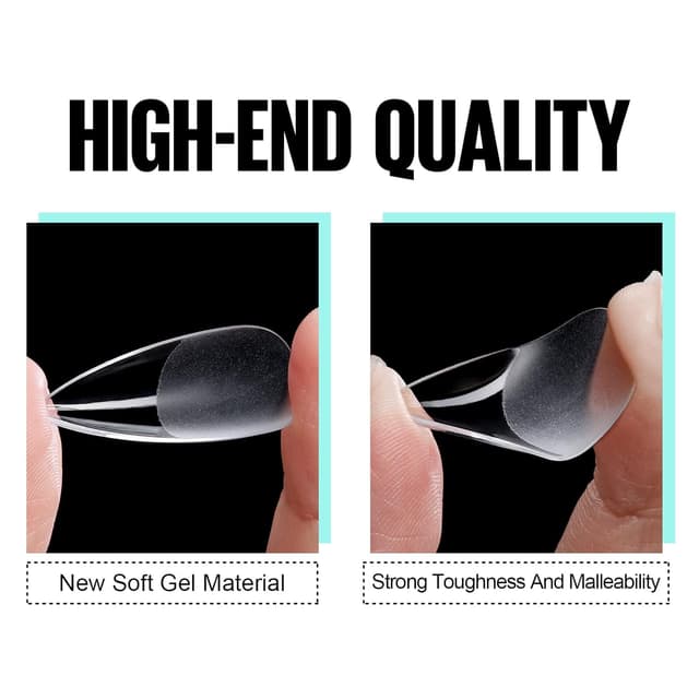 Thumbnail 2 de TOMICCA Almond Medium Nageltips 240 St