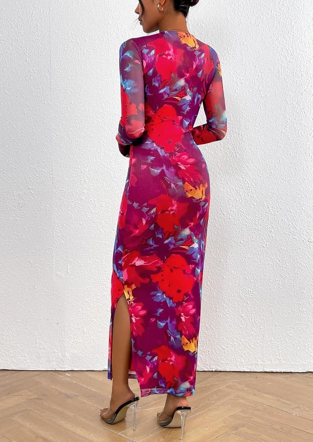 Detalle 2 de PRETTYGARDEN Bodycon Maxi Dress XS–XL