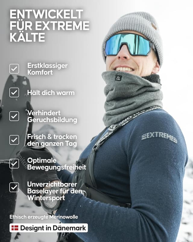 Thumbnail 4 de DANISH ENDURANCE Merino Thermounterwäsche Herren – Thermo-Set