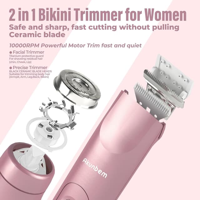 Detalle 2 de Akunbem 2-in-1 Bikini Trimmer ⚙