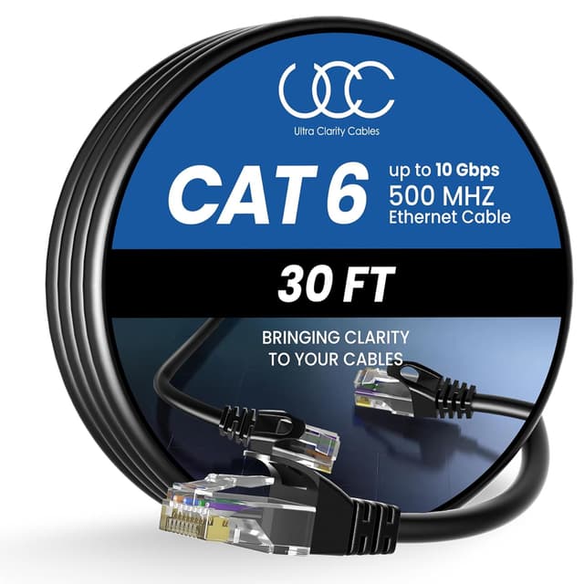 Detalle de Cat 6 Ethernet Cable 30 ft 10Gbps