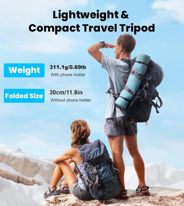 Detalle 2 de Gahenwo 68" selfie stick tripod for phone