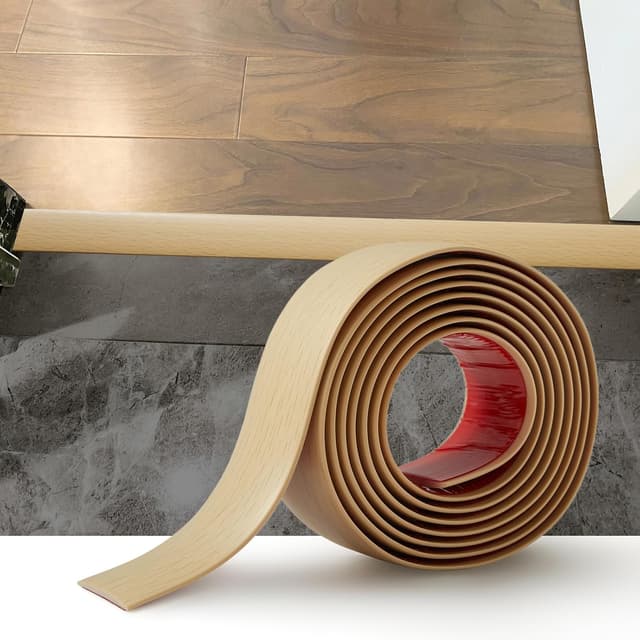 Thumbnail 6 de 2M PVC Floor Transition Strip 4cm Grey Wood Grain