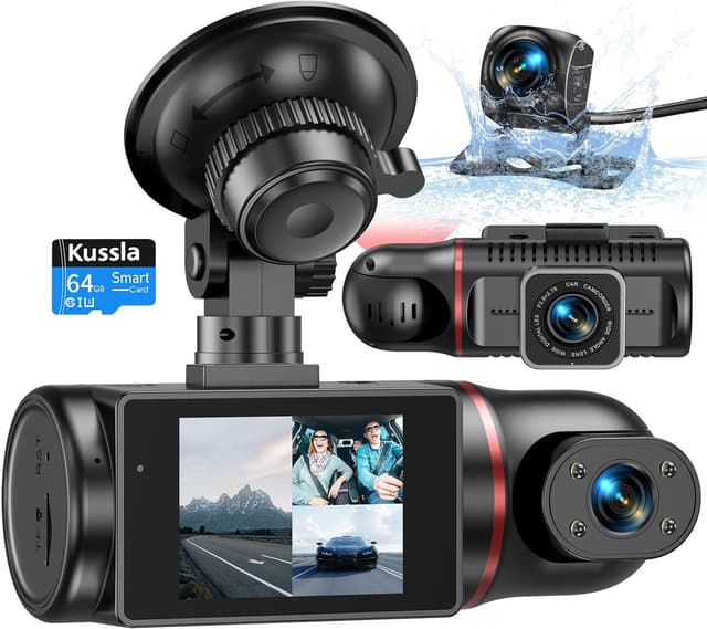 Detalle de Kussla Dash Cam 3-Channel 64GB
