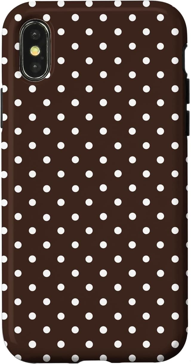 Thumbnail 4 de Coque iPhone 12 à pois marron