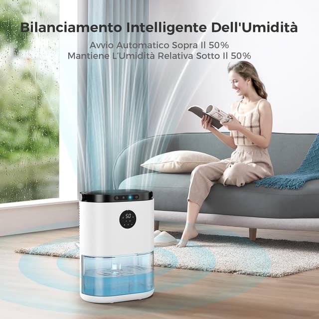 Detalle 2 de CONOPUPlus Deumidificatore 2300 ml con display, timer 48H e sensore igrometro