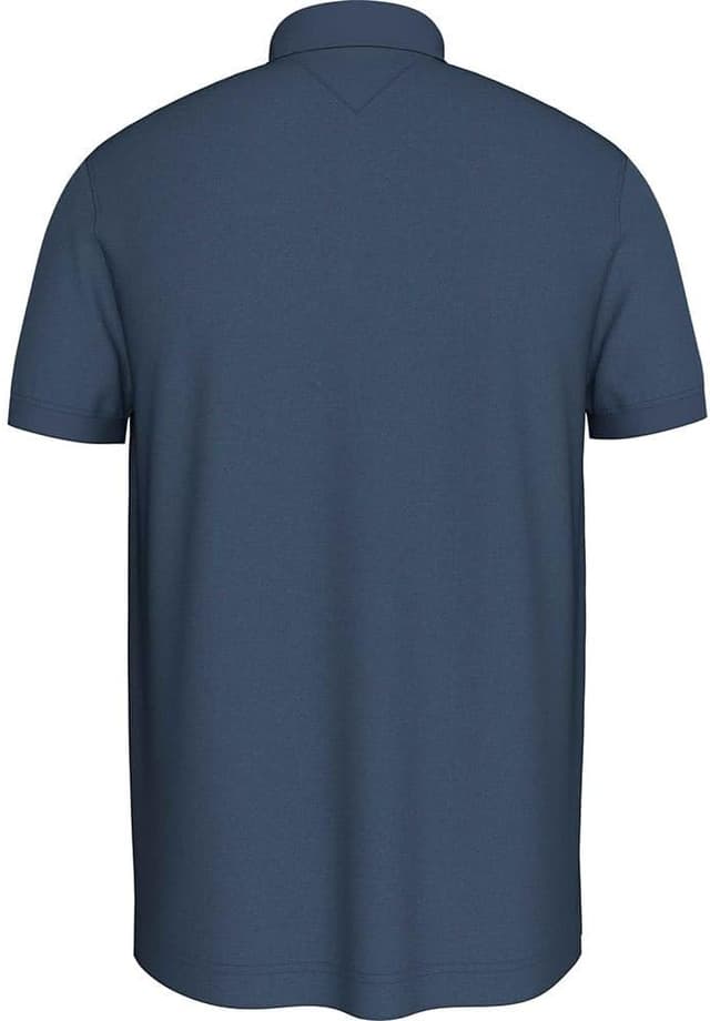 Detalle de Tommy Hilfiger Herren Poloshirt Kurzarm 1985 Regular Fit (1985) aus Bio-Baumwolle