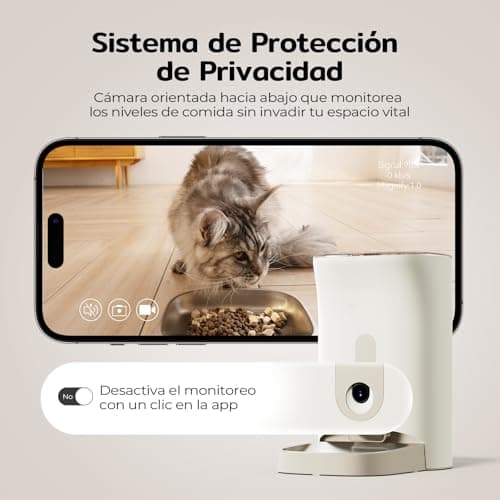 Detalle de Distributeur Croquettes Chat 4,5L avec caméra HD