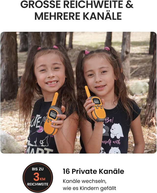 Detalle 2 de FOREDOM Wiederaufladbare Walkie Talkies 3–12 Jahre