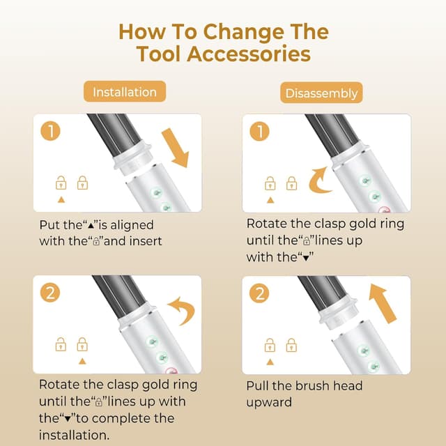 Detalle de OKWRAP Hair Styler Set 7 in 1 – Airstyler mit ionischem Luftstrom, 110.000 U/min und 79–86 dB