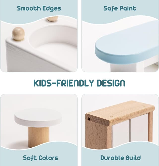 Thumbnail 2 de ROBOTIME Dollhouse Furniture 23-piece set 🪆