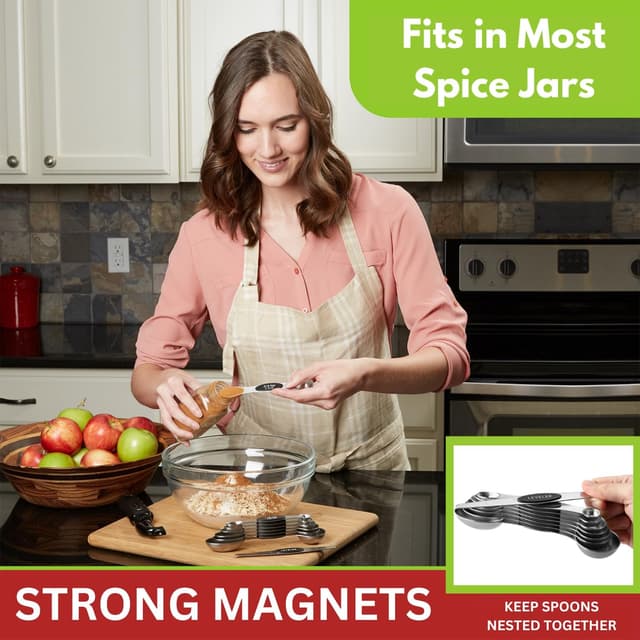 Thumbnail 1 de Spring Chef Measuring Spoons Set of 8 🍴