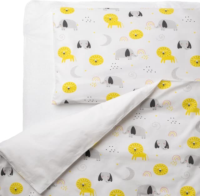 Thumbnail 6 de FlyIdeas Set lenzuola e copripiumino/copriscusino Bambino in cotone 80x160 cm, neonati