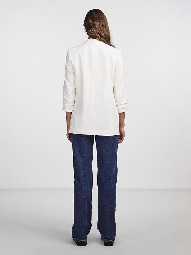 Detalle 2 de PIECES Pcboss Blazer blanco S, manga 3/4