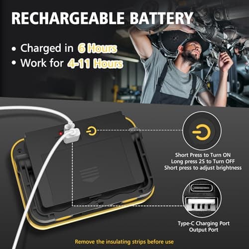 Thumbnail 8 de NATPOW Foco LED Recargable 5 Modos 🔦