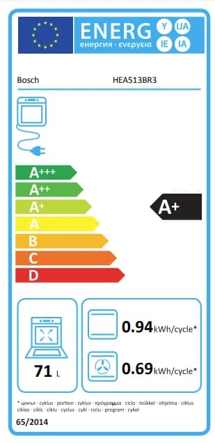 Thumbnail 7 de Bosch HEA513BR3 Einbaubackofen