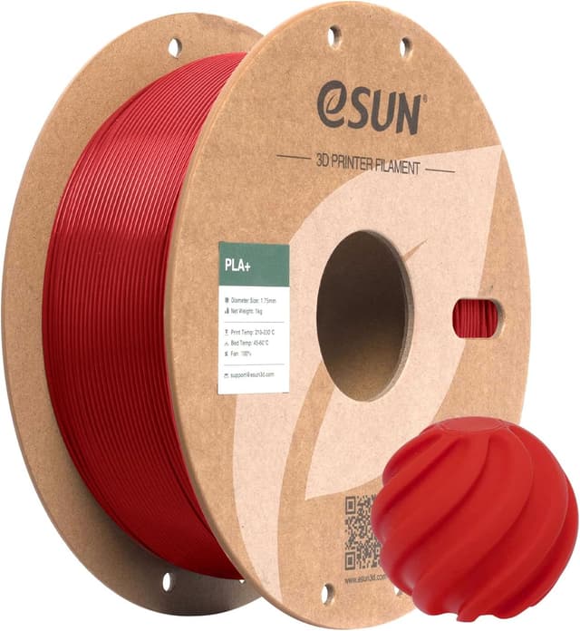 Imagen de eSUN PLA+ Filament 1.75mm 1 kg – Feuerwehrauto Rot en OfertitasTOP