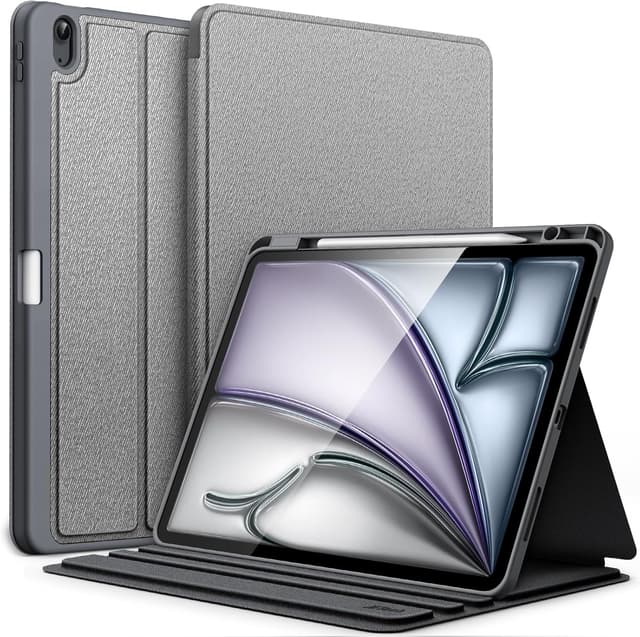 Thumbnail 6 de JETech Slim Folio Case for iPad Air 13-inch (M4/M3/M2, 2026/2025/2024) with Pencil Holder, Auto Wake/Sleep – Black