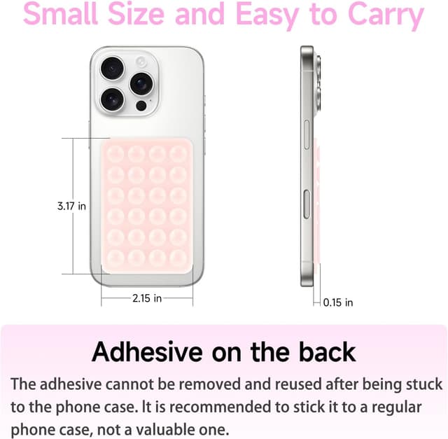 Detalle 1 de Yojaro 4Pack Silicone Suction Phone Case Mount