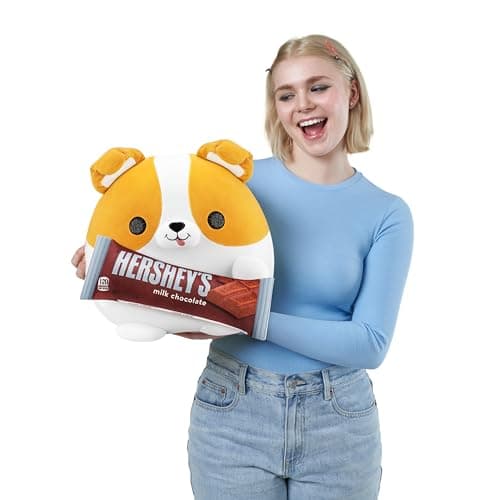 Detalle de Snackles Corgi Plush (Hershey's Milk Chocolate) - Súper Suave