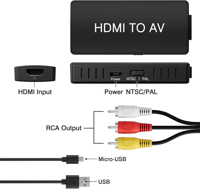 Thumbnail 3 de HDMI to RCA Converter 1080p AV Adapter