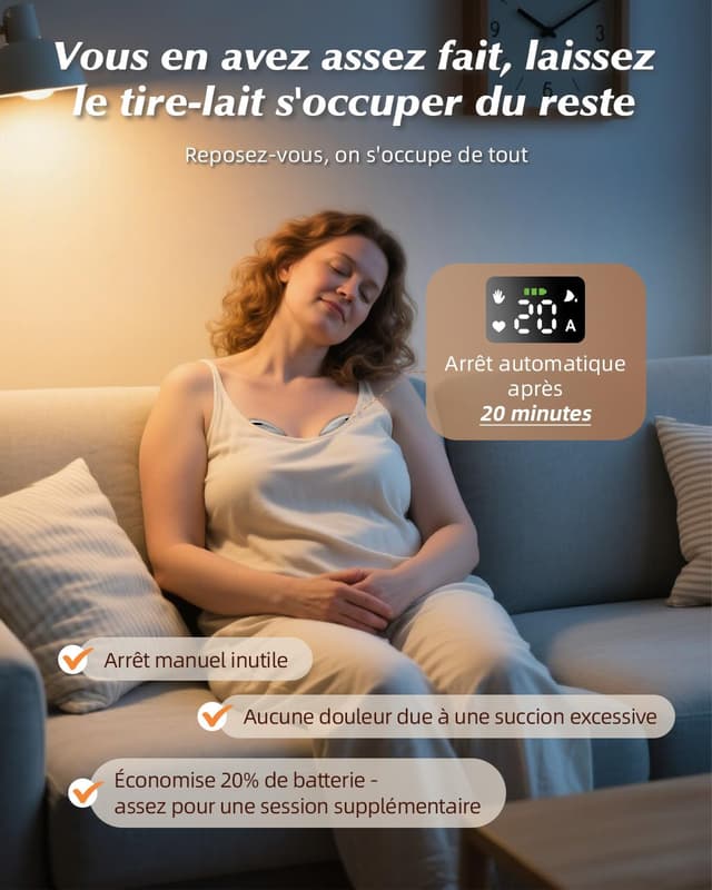 Detalle de KISSBOBO K5 tire-lait électrique 320 mmHg