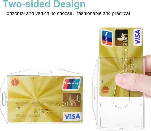 Detalle 2 de Vicloon Ausweishüllen 2er Set 10×6,5 cm