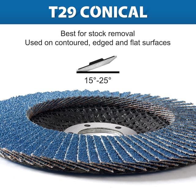 Detalle 1 de MIDO flap discs 125mm for angle grinders