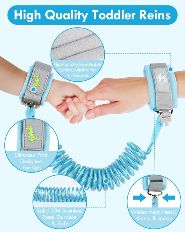 Detalle de Lehoo anti-lost reins 2.5m wrist link