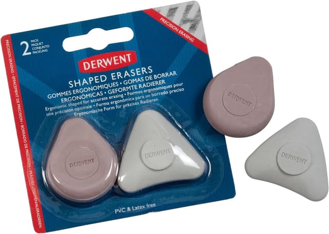 Thumbnail 2 de Derwent Goma de Borrar Moldeada Set 2 🎨