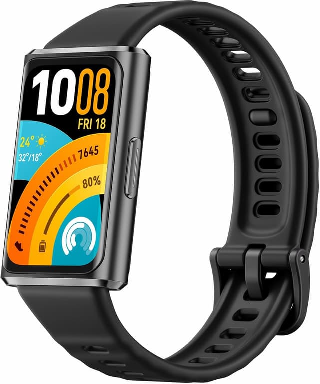 Detalle de HUAWEI Band 11 Pro fitness tracker with built-in GPS, 1.62" AMOLED and 14-day battery (Black)