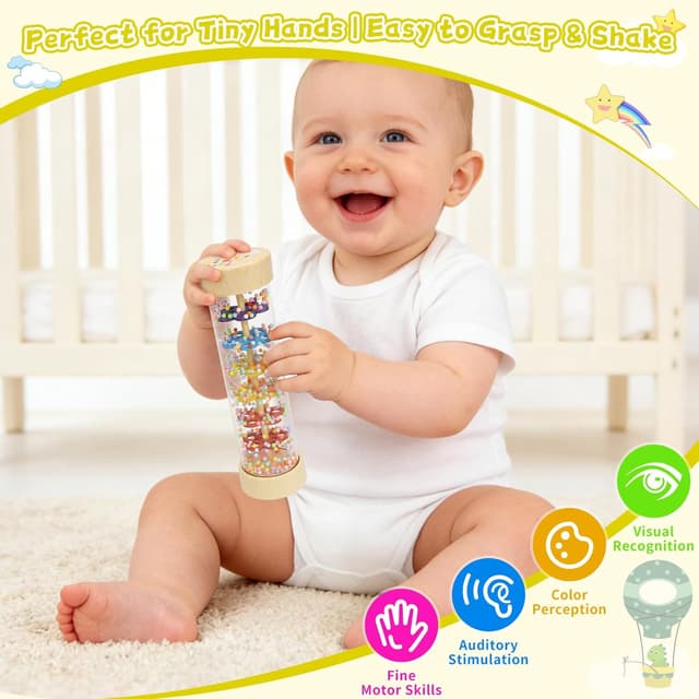 Thumbnail 1 de Wooden Baby Rattle Rain Stick 6–12 months