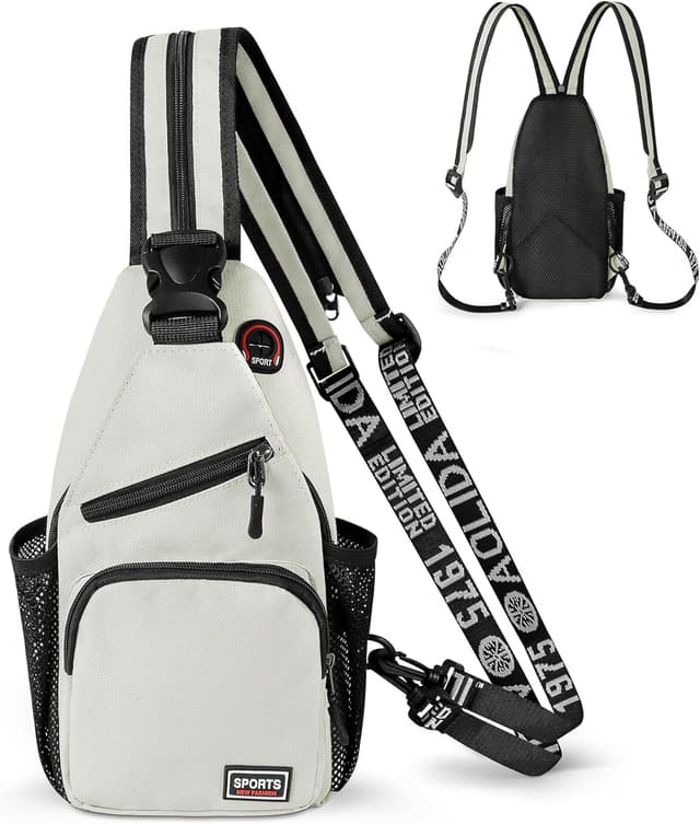 Detalle 2 de Geestock convertible crossbody sling bag for men & women – waterproof daypack/chest bag