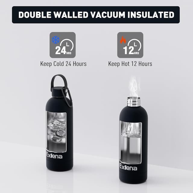Thumbnail 4 de Exllena 500ml stainless steel water bottle